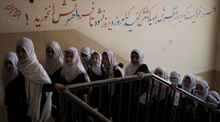 Some Afghan girls return to school, others face anxious wait