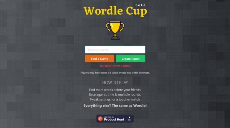 WordleCup lets you play with your Wordle buddies head-to-head